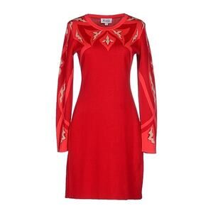 NWT $395  Alice by Temperly art deco red cotton dress. M